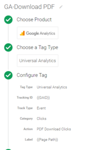 Track PDF downloads with Google Tag Manager Universal
