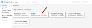 Hotjar is firing on page view in the debug console of Google Tag Manager