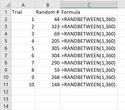 You can set the upper and lower numbers for your random number generator in excel