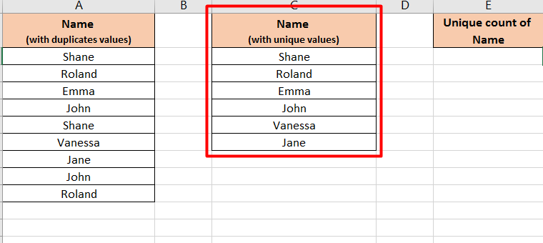 COUNT and COUNTA functions can both be used to find unique values in Excel. 