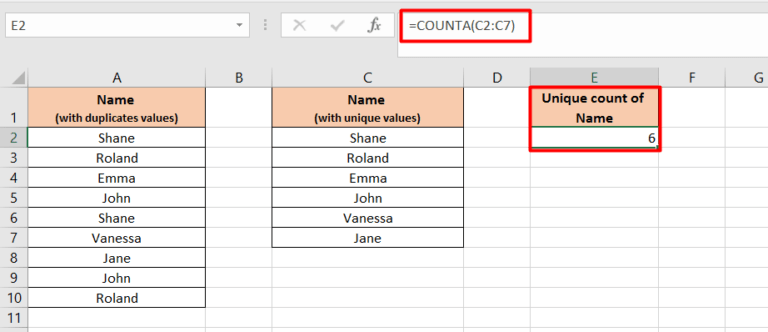 Count Unique Values In Excel AbsentData