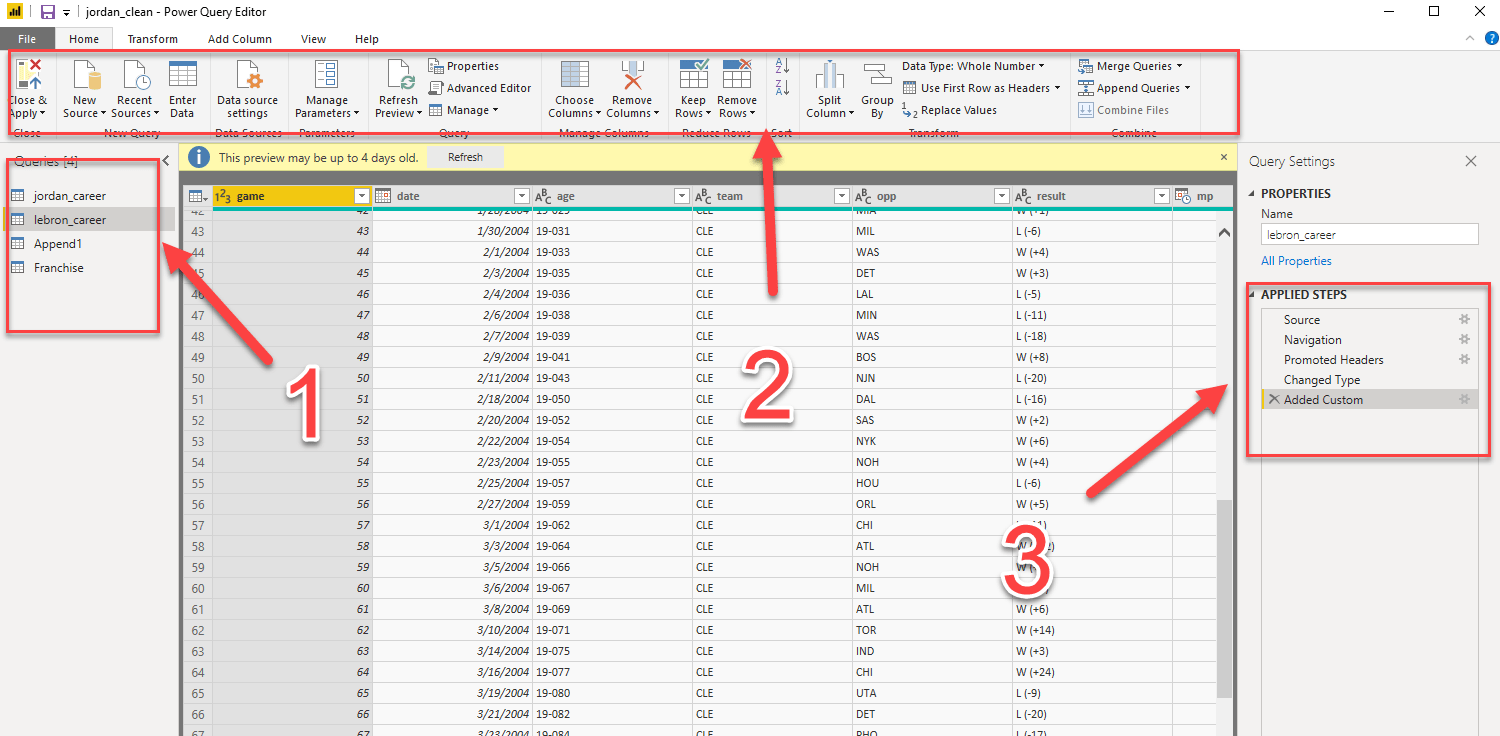 query editor in Power BI is good for data cleaning