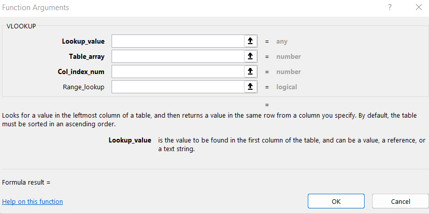You can enter the value parameters with the insert function